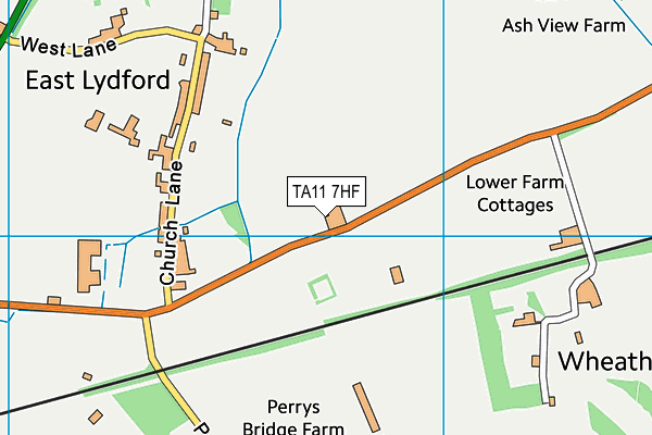 TA11 7HF map - OS VectorMap District (Ordnance Survey)