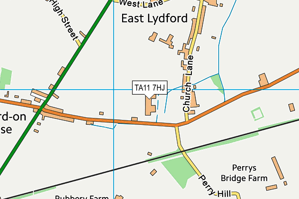 TA11 7HJ map - OS VectorMap District (Ordnance Survey)