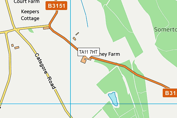 TA11 7HT map - OS VectorMap District (Ordnance Survey)