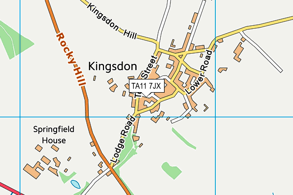 TA11 7JX map - OS VectorMap District (Ordnance Survey)