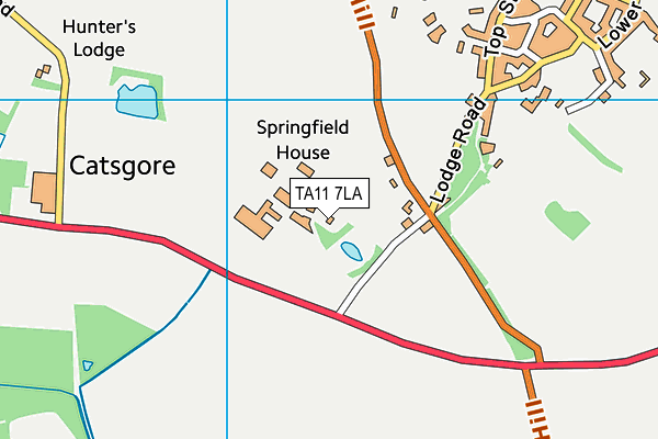 TA11 7LA map - OS VectorMap District (Ordnance Survey)