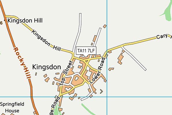TA11 7LF map - OS VectorMap District (Ordnance Survey)