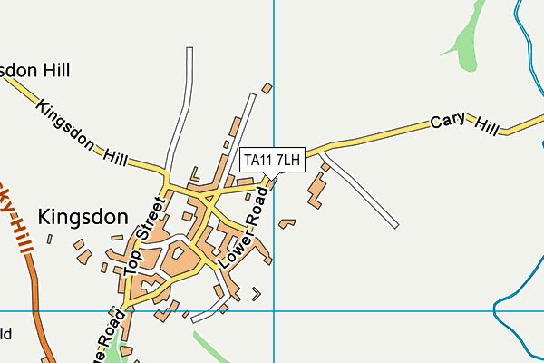 TA11 7LH map - OS VectorMap District (Ordnance Survey)