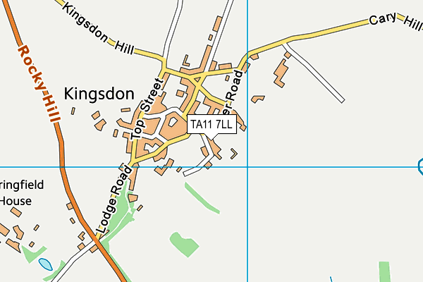 TA11 7LL map - OS VectorMap District (Ordnance Survey)