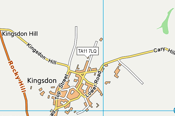 TA11 7LQ map - OS VectorMap District (Ordnance Survey)