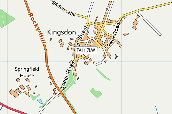 TA11 7LW map - OS VectorMap District (Ordnance Survey)