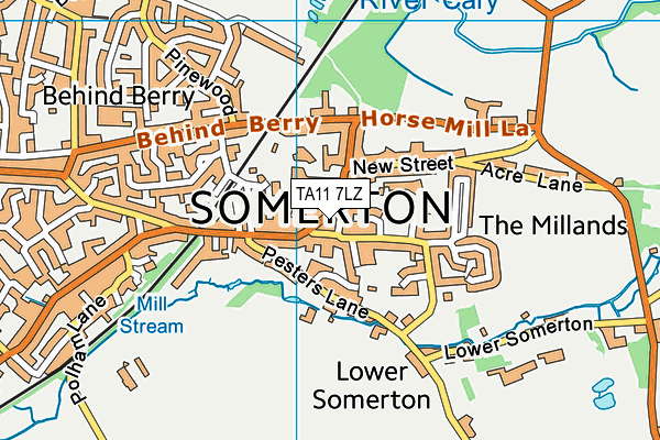 Map of HOLLANDS GARAGE (SOMERTON) LIMITED at district scale