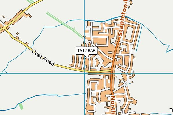 TA12 6AB map - OS VectorMap District (Ordnance Survey)