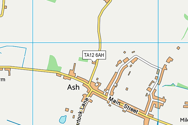 TA12 6AH map - OS VectorMap District (Ordnance Survey)