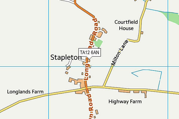 TA12 6AN map - OS VectorMap District (Ordnance Survey)