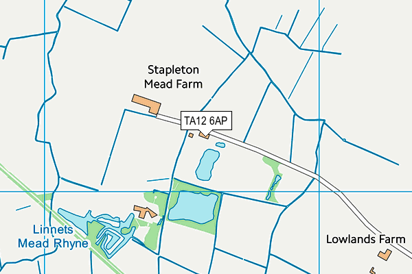 TA12 6AP map - OS VectorMap District (Ordnance Survey)