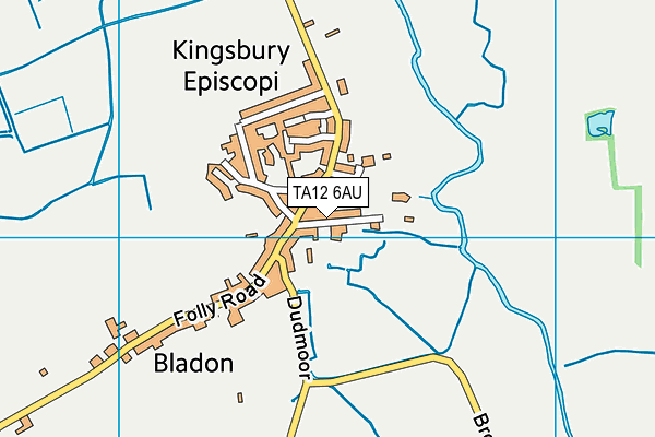 TA12 6AU map - OS VectorMap District (Ordnance Survey)