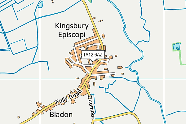 TA12 6AZ map - OS VectorMap District (Ordnance Survey)