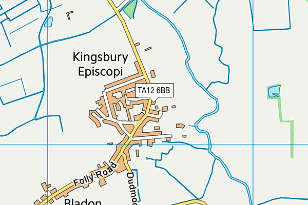 TA12 6BB map - OS VectorMap District (Ordnance Survey)