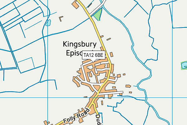 TA12 6BE map - OS VectorMap District (Ordnance Survey)