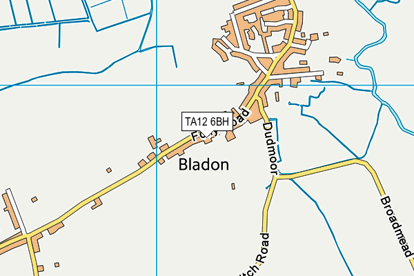 TA12 6BH map - OS VectorMap District (Ordnance Survey)