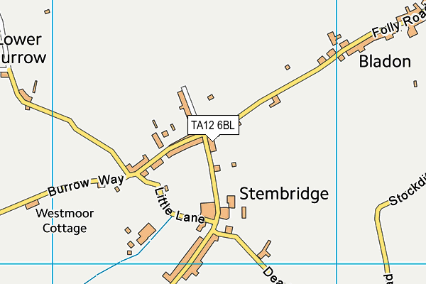 TA12 6BL map - OS VectorMap District (Ordnance Survey)