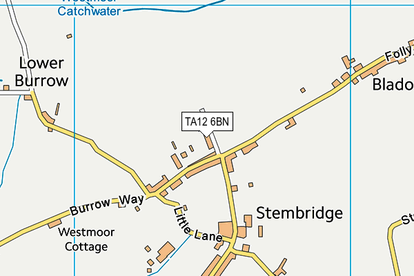 TA12 6BN map - OS VectorMap District (Ordnance Survey)