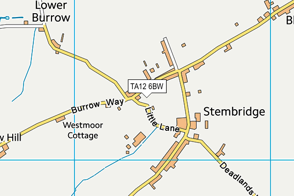 TA12 6BW map - OS VectorMap District (Ordnance Survey)