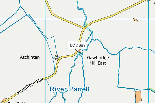 TA12 6BY map - OS VectorMap District (Ordnance Survey)