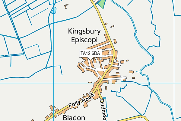 TA12 6DA map - OS VectorMap District (Ordnance Survey)