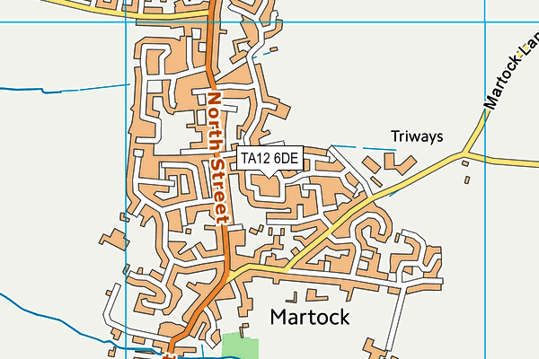 TA12 6DE map - OS VectorMap District (Ordnance Survey)