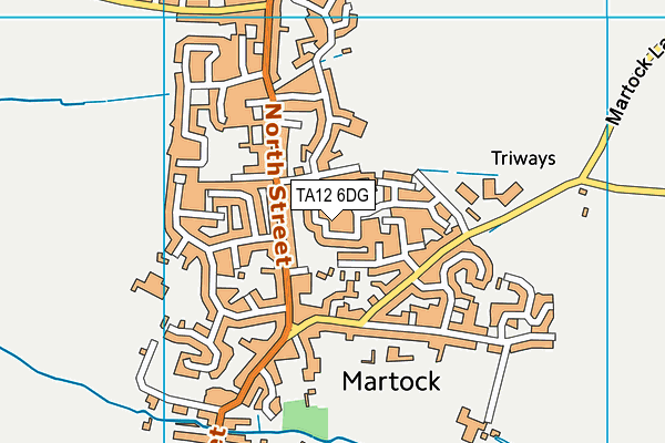 TA12 6DG map - OS VectorMap District (Ordnance Survey)