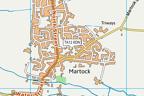 TA12 6DN map - OS VectorMap District (Ordnance Survey)