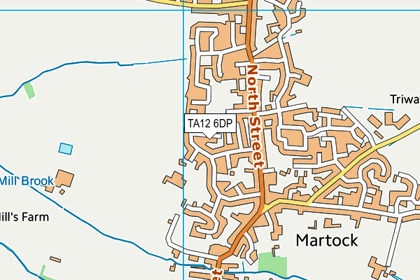 TA12 6DP map - OS VectorMap District (Ordnance Survey)