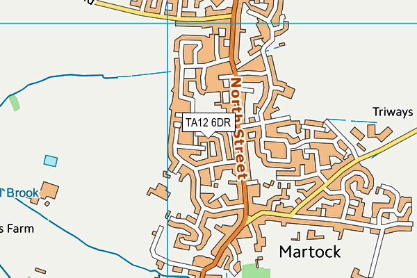 TA12 6DR map - OS VectorMap District (Ordnance Survey)