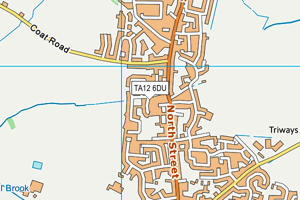 TA12 6DU map - OS VectorMap District (Ordnance Survey)