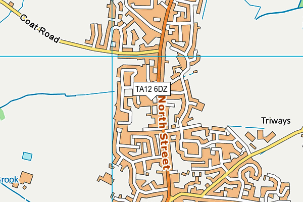 TA12 6DZ map - OS VectorMap District (Ordnance Survey)