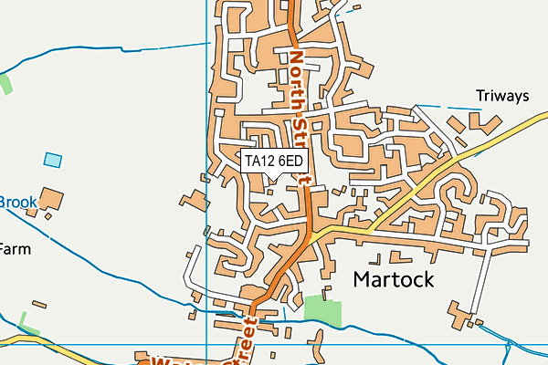 TA12 6ED map - OS VectorMap District (Ordnance Survey)