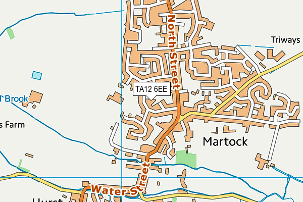 TA12 6EE map - OS VectorMap District (Ordnance Survey)