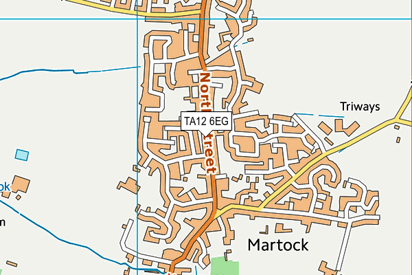 TA12 6EG map - OS VectorMap District (Ordnance Survey)