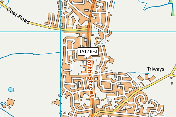 TA12 6EJ map - OS VectorMap District (Ordnance Survey)