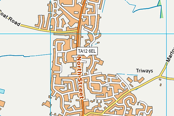 TA12 6EL map - OS VectorMap District (Ordnance Survey)