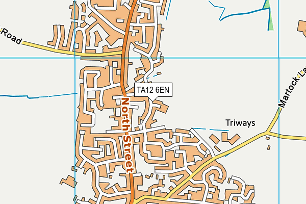 TA12 6EN map - OS VectorMap District (Ordnance Survey)