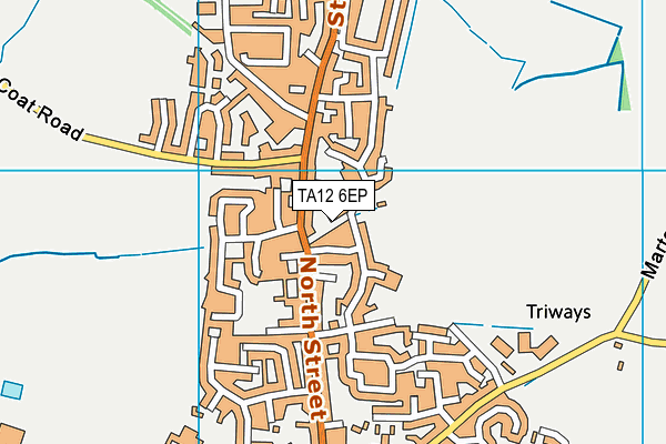 TA12 6EP map - OS VectorMap District (Ordnance Survey)