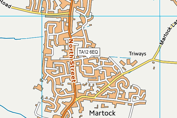 TA12 6EQ map - OS VectorMap District (Ordnance Survey)