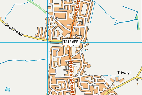 TA12 6ER map - OS VectorMap District (Ordnance Survey)