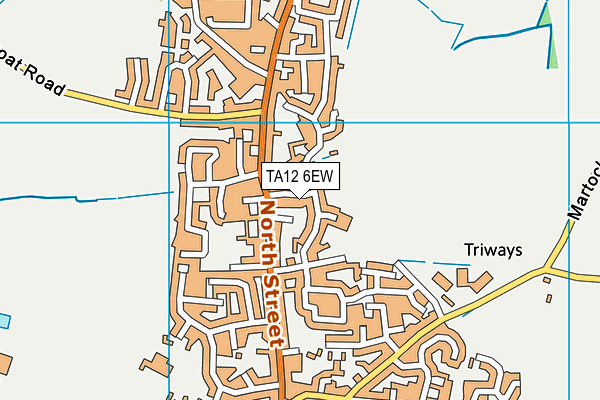 TA12 6EW map - OS VectorMap District (Ordnance Survey)