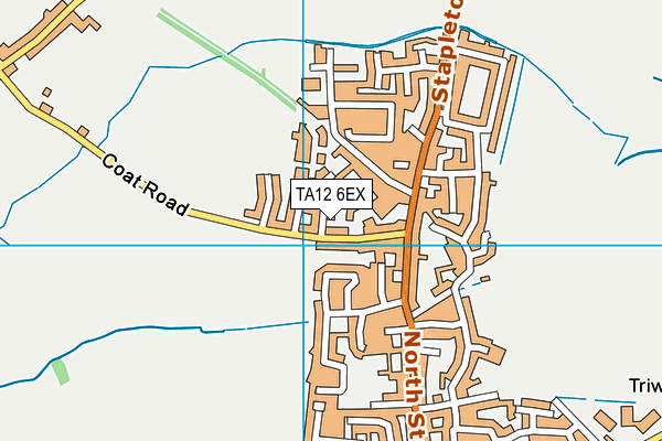 TA12 6EX map - OS VectorMap District (Ordnance Survey)