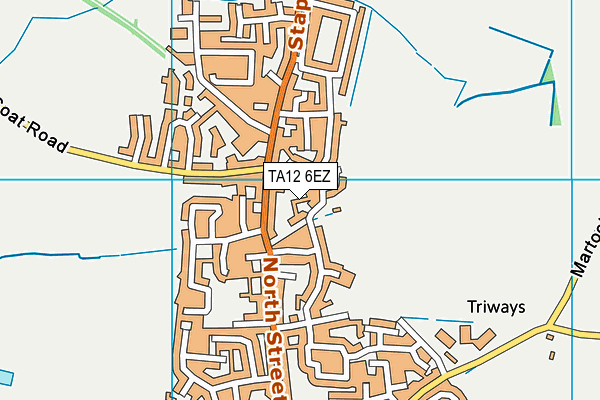 TA12 6EZ map - OS VectorMap District (Ordnance Survey)