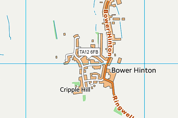 TA12 6FB map - OS VectorMap District (Ordnance Survey)