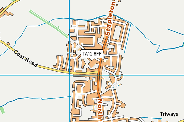 TA12 6FF map - OS VectorMap District (Ordnance Survey)