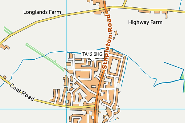 TA12 6HG map - OS VectorMap District (Ordnance Survey)