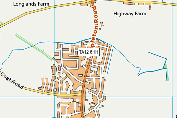 TA12 6HH map - OS VectorMap District (Ordnance Survey)
