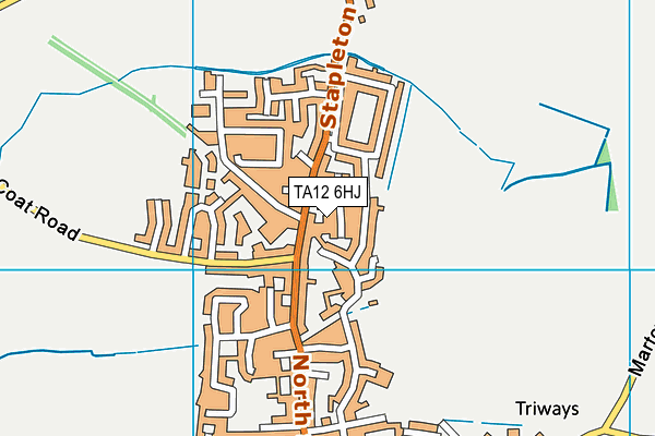 TA12 6HJ map - OS VectorMap District (Ordnance Survey)