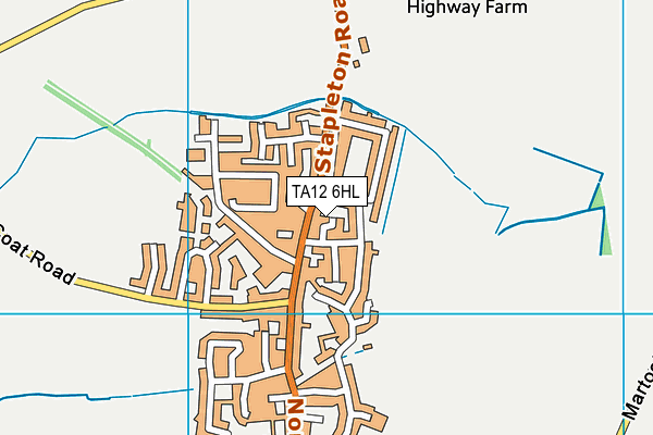 TA12 6HL map - OS VectorMap District (Ordnance Survey)